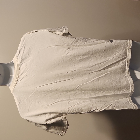 Bahamas sailing boat trees ocean art white L tshirt - Picture 2 of 2